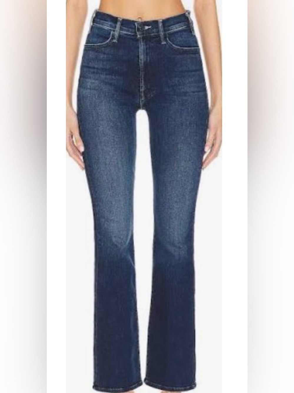 Mother Jeans The Hustler Ankle High Rise Straight Denim Heirloom 28